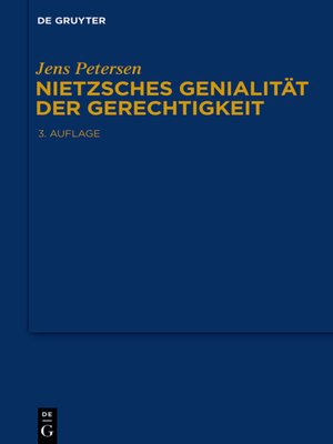 cover image of Nietzsches Genialität der Gerechtigkeit
